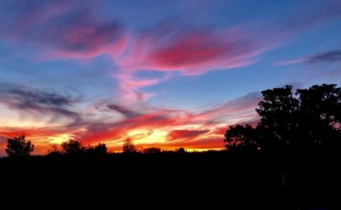 Balade coucher de soleil ardeche