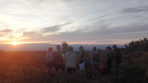 Promenade au coucher du soleil en Ardèche